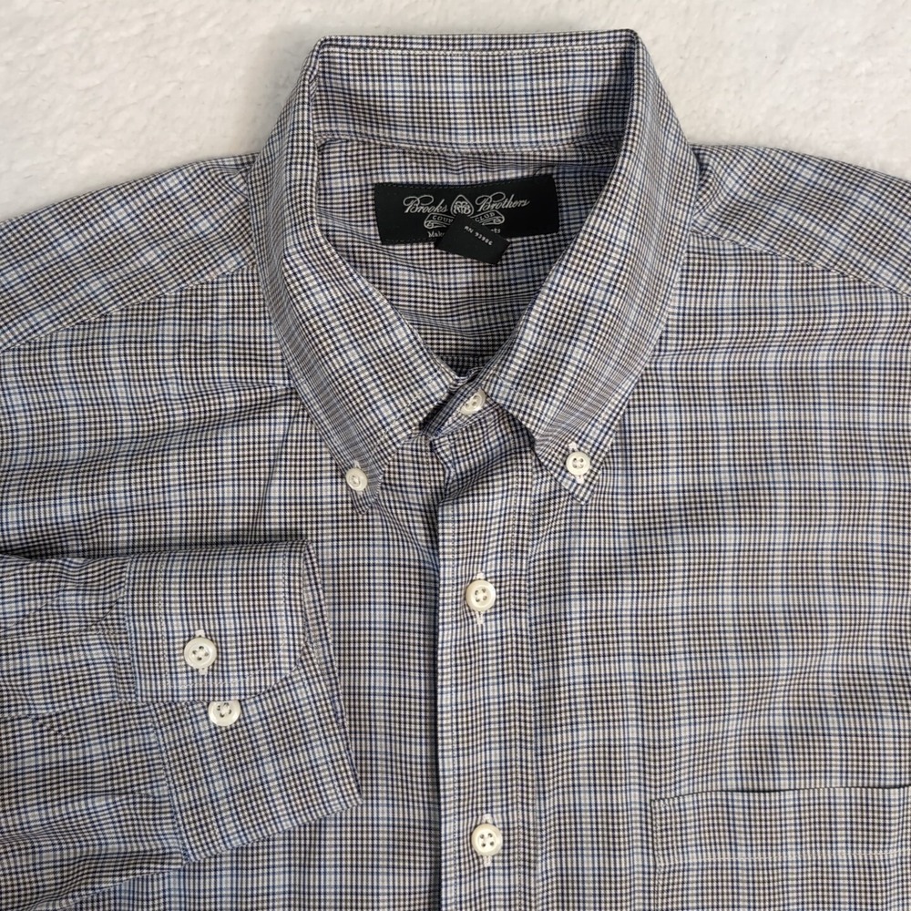 Vintage Brooks Brothers Makers Shirt Mens L Multicolor Button Down‎ USA Made